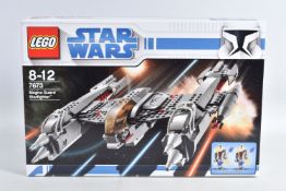 A SEALED BOXED LEGO STAR WARS MAGNA GUARD STARFIGHTER, reference 7673, perforated tabs as new,