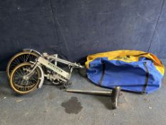 A BICKERTON COUNTRY FOLDING BIKE, in bag Condition Report: tyres flat, rear reflector broken