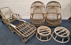 ANGRAVE'S INVINCIBLE REGISTERED, BROOK STREET, THURMASTON, Nr LEICESTER, FIVE PIECES OF RATTAN