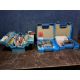 A METAL TOOLBOX AND TWO PLASTIC BOXES CONTAINING TOOLS including Black and Decker drill and - Image 1 of 3