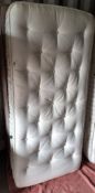 A HARRISON SPINKS SOMNUS DIPLOMAT LONG SINGLE DIVAN BED AND MATTRESS, condition report: overall good