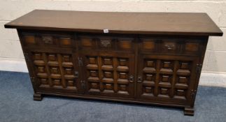 A YOUNGER TOLEDO SIDEBOARD, fitted with three drawer over three cupboard doors, width 158cm x