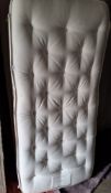 A HARRISON SPINKS SOMNUS DIPLOMAT LONG SINGLE DIVAN BED AND MATTRESS, condition report: overall good