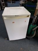 A HOTPOINT RSAAV22P.1 UNDER COUNTER ICE BOX FRIDGE width 55cm, depth 57cm, height 85cm (PAT pass and