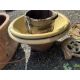 A COLLECTION OF GARDEN PLANTERS, including a large oval terracotta pot with a glazed interior, - Image 3 of 3