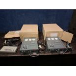 A COLLECTION OF STAGE LIGHTING EQUIPMENT including two Zero 88 Alpha Pack 2 dimmer packs, a Zero
