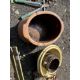 A COLLECTION OF GARDEN PLANTERS, including a large oval terracotta pot with a glazed interior, - Image 1 of 3