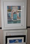 GLENN HOYLE (BRITISH 1951) VENETIAN STUDY, architectural detail of a building on a canal in