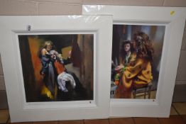 ROBERT LENKIEWICZ (1941-2002) TWO ARTIST PROOF EDITION PRINTS WITH CERTIFICATES, comprising 'Anna in