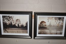 JOHN WATERHOUSE (BRITISH 1967) TWO SIGNED LIMITED EDITION PRINTS, comprising 'View From The Pool'