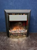 A DIMPLEX CHT20 FIRE EFFECT HEATER, width 64cm, height 68cm (PAT pass and working)
