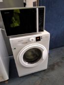 A HOTPOINT NSWM742U WASHING MACHINE, width 60cm, depth 50cm, height 85cm, along with a Sharp