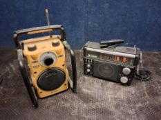 A ROBERTS TERRAIN RUGGED RADIO, and a Steepletone MBR7 short-wave radio (both PAT pass and