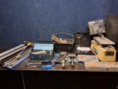 A COLLECTION OF TOOLS, including a Titan inspection camera, a new in box Crown screwdriver set,