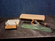 A LIE-NIELSEN L-N 8 JOINTING PLANE BRAND NEW IN BOX, with protective 'sock' and a Tischler E.C.E