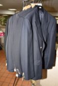 MENS SUITS AND BLAZERS, comprising three Aquascutum double breasted blazers, sizes 40, 41 and 42,