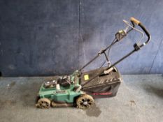 A FERREX FS-ARM4037 CORDLESS LAWNMOWER, with one battery and charger (PAT pass and working)