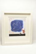 DOUG HYDE (BRITISH 1972) 'PEACE OF ART', a signed artist proof edition print, depicting a figure