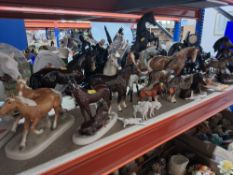 A LARGE GROUP OF HORSE RELATED ORNAMENTS AND PLATES, including eight collector's plates from