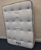 A SILENTNIGHT MIRAPOCKET CALLISTO GELTEK ULTRA 3000 4FT6 MATTRESS, along with a headboard