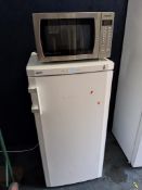 A LIEBHERR KP2620 LARDER FRIDGE width 60cm, depth 62cm, height 125 cm, along with a Panasonic