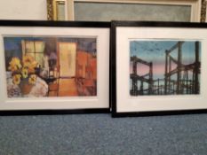 A QUANTITY OF PICTURES AND PRINTS, to include a Jenny Ronay limited edition print 'Twilight over the