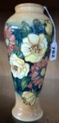 A MOORCROFT POTTERY COLLECTORS CLUB 'VICTORIANA' PATTERN VASE, by Emma Bossons, the vase of baluster