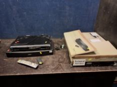 A BOSE SOLO SOUND BAR in original box with remote and a Panasonic DVD player with remote (both PAT