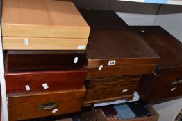 CANTEENS OF CUTLERY AND BOXES, sets of EPNS, stainless steel cutlery sets, together with two empty