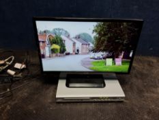 AN LG 22MT44D 22in TV along with a Goodmans DVD player (NO REMOTES) (both PAT pass and working)