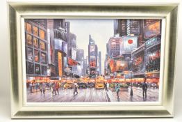 HENDERSON CISZ (BRAZIL 1960) 'TIMES SQUARE MORNING', a signed limited edition print of Manhattan,
