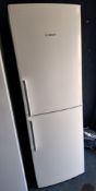 A BOSCH KGH34X05GB FRIDGE FREEZER width 60cm, depth 60cm, height 185cm (PAT pass and working at 5