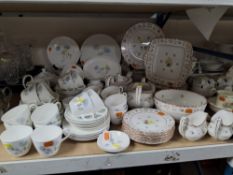 A GROUP OF TWO WEDGWOOD DINNER SETS, the first is 'Ice Rose' comprising a large cake platter,