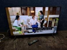 A SAMSUNG UE43CU7100K 43in SMART TV with remote (PAT pass and working) Dimensions:43 inch screen