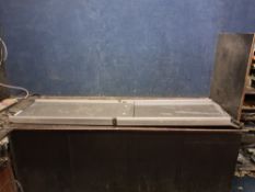 A HEWITT AND BLUE TELESCOPIC DOG RAMP with a non-slip surface on an aluminium frame Dimensions:
