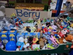 THREE BOXES OF TOYS, GAMES AND COLLECTABLE SOAP, to include boxed vintage Cliro Star Wars C-3PO
