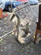 A CONCRETE GARDEN ORNAMENT in the form of a well 87cm high Condition Report:no obvious damage,