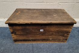 A SMALL PINE STORAGE CHEST Dimensions:width 68cm x depth 38cm x height 32cm Condition Report: