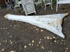 A SEALED-IN PACKAGING ALUMINIUM HEDGE TRIMMERS STEP LADDERS 383cm high