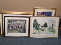 SEVEN LIMITED AND OPEN EDITION PRINTS, comprising a Sherree Valentine Daines signed limited