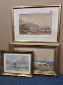 THREE LATE 19TH CENTURY WATERCOLOUR COASTAL LANDSCAPES, comprising a William Henry Pike picture