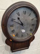 WILLIAM DUTTON OF LONDON, AN 18TH CENTURY MAHOGANY CASED DROP DIAL WALL CLOCK, the circular glass