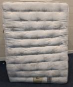 A REYLON 'THE BERKELEY' 4FT6 DIVAN BED AND MATTRESS, along with a teak headboard Condition Report: