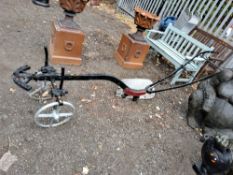A VINTAGE 'BEDFORD PLOUGH' for decoration only, 310 cm total length Dimensions:310cm long