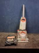 A VAX RAPIDE ULTRA CARPET WASHER with a bag of accessories (PAT pass and working)