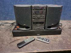 A CANTON DM50 DIGITAL MOVIE SOUNDBAR with remote and a JVC mini hi fi (both PAT pass and working)