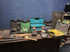 A COLLECTION OF POWER TOOLS including a Bosch PST 700e jigsaw (PAT pass and working), a Wickes
