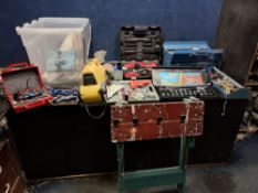 A COLLECTION OF TOOLS including a Parkside SDS drill, a Hilka soldering gun (both PAT pass and