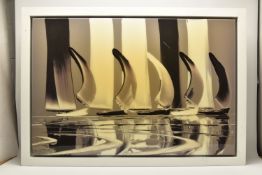 DUNCAN MACGREGOR DMAC (BRITISH 1961) 'LIFE'S A BREEZE' a limited edition print of yachts under
