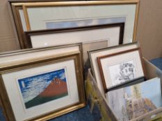 A QUANTITY OF PICTURES AND PRINTS, to include Joseph Such (active 1866-1875) an extensive